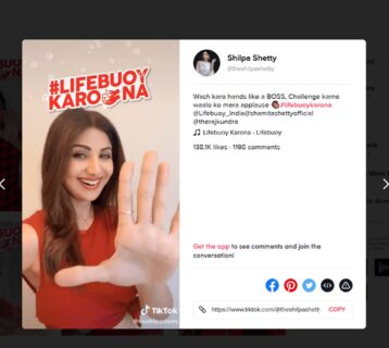 Shilpa-Shetty-TikTok Influencer