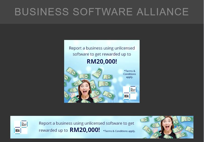 A set of GDN Display Banner Ads for Business Software Alliance - Digital Advertising