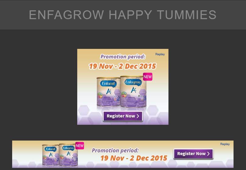 A set of GDN Banner Ads for Enfagrow Happy Tummies - Digital Advertising