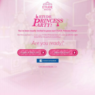 Screen grab of the Etude House Microsite  - Web Design & Development