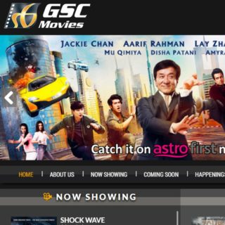 Screen grab of the GSC Movies Website Homepage - Web Design & Development