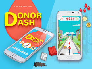 Screen grab of the Donor Dash App for Singapore Red Cross - App Development