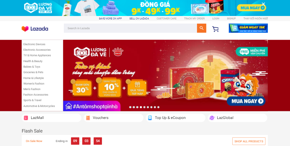 nền tảng e-commerce | lazada| thương mại điện tử